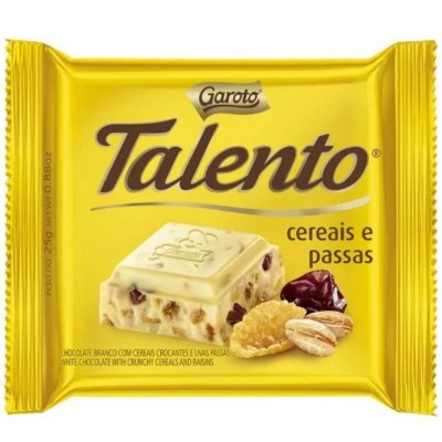 Chocolate Garoto Talento Tablete Branco Cer 25g