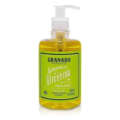 Sabonete Líquido De Glicerina Erva-Doce Granado Bebê Frasco 250ml