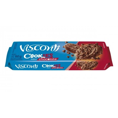 Biscoito Cookies Chocolate Visconti 60g