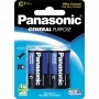 Pilha Comum C (Média) 1,5 Volts Panasonic Cartela Com 2 Unidades  2shsp