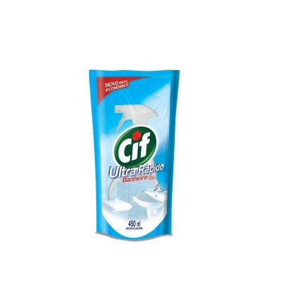 Limpador De Uso Geral Higienizador Profundo Banheiro Sem Cloro Cif Sachê 450ml 