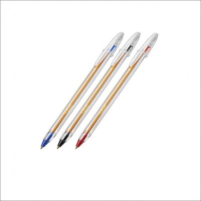 CANETA BIC CRIST 0.8 AZ/PT/VM 3UN