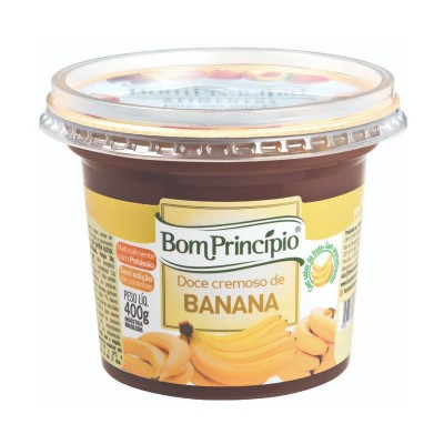 Doce Cremoso De Banana Bom Principio 400gr