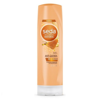 Condicionador Seda Recarga Natural Antiquebra Mel E Óleos Frasco 325ml