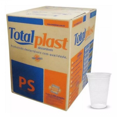 Copo Descartável Branco 150ML Totalplast