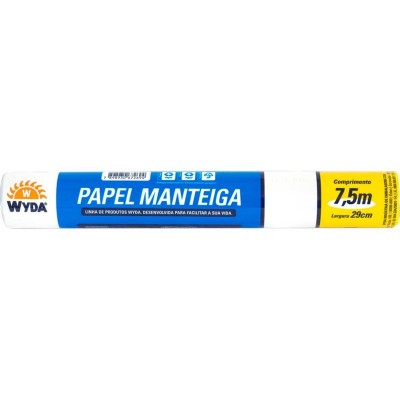 Papel Manteiga Wyda Rolo 29cmx7,5metros