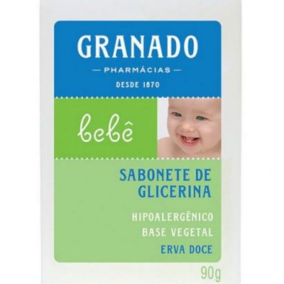 Sabonete Barra De Glicerina Erva-Doce Granado Bebê Caixa 90gr