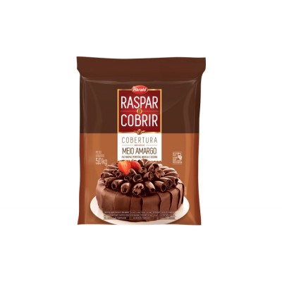 Cobertura De Chocolate Raspar E Cobrir Meio Amargo 5kg