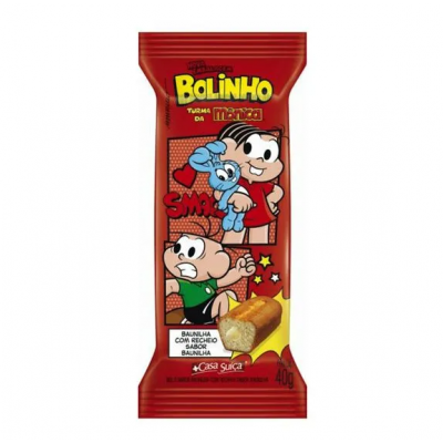 Bolinho Turma da Monica Baunilha Recheio Baunilha 40g