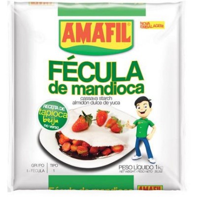 Fécula De Mandioca Branca Amafil 1kg