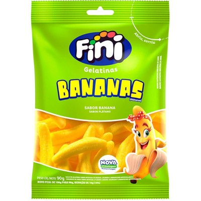 BALA GELATINA FINI BANANAS 90GR