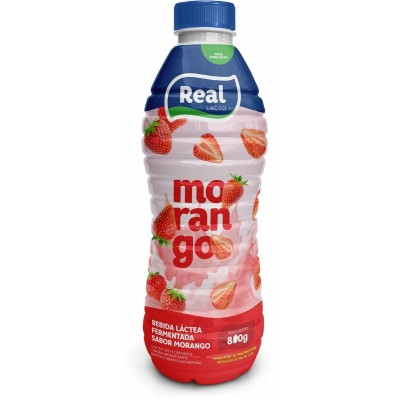 Bebida Lactea Real Morango 800gr