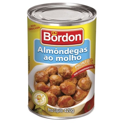 Almôndegas Ao Molho Bordon 420g