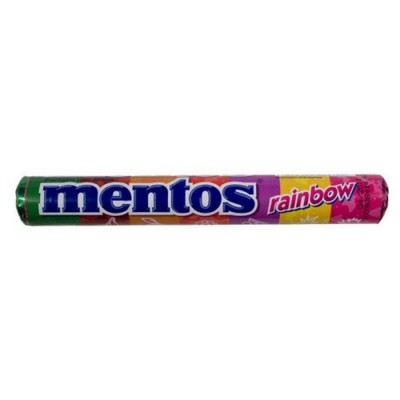 Goma Mentos Stick Rainbow 24gr