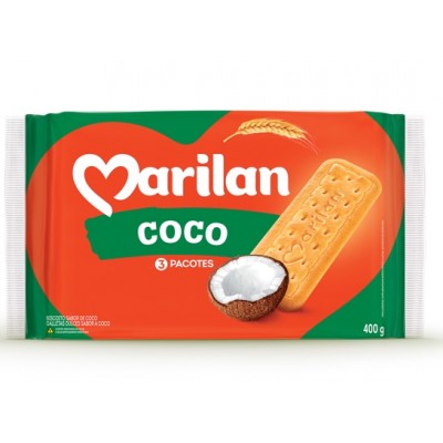 Biscoito Marilan Laminado Coco 350gr