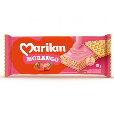 Bisc Marilan Wafer Morango 90g