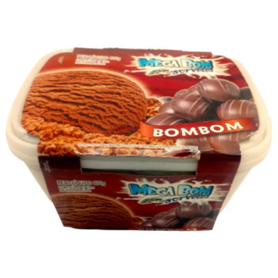 SORVETE MEGA BOM BOMBOM POTE 1,7LT