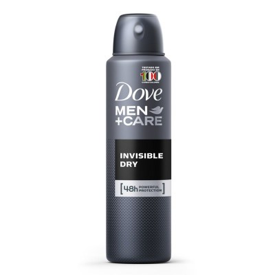 Desodorante Aerosol Invisible Dry 72h Dove Men+Care 150ml