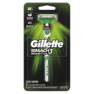 Aparelho de barbear Gillette Mach 3 Sensitive