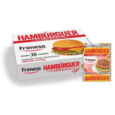 Hamburguer Frimesa Bovino Granel 56gr