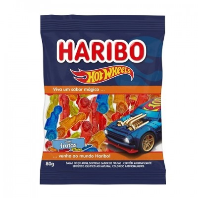 Bala Haribo Gelatina Hotwhe Frutas 80g