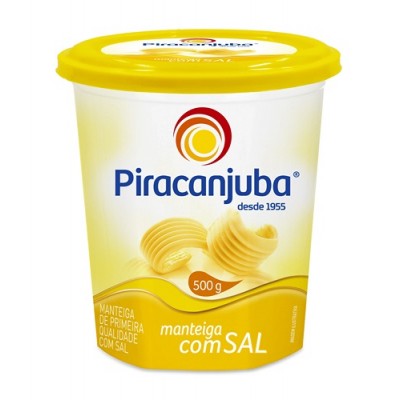 Manteiga Piracanjuba Sem Sal 500gr