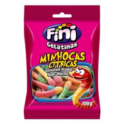 Bala Fini De Gelatina Milhocas Citricas 100gr