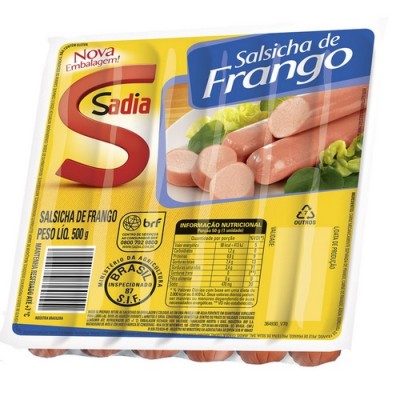 Salsicha Hot Dog De Frango Sadia 500gr