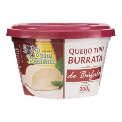 Queijo Burrata Bom Destino Bufala 200gr