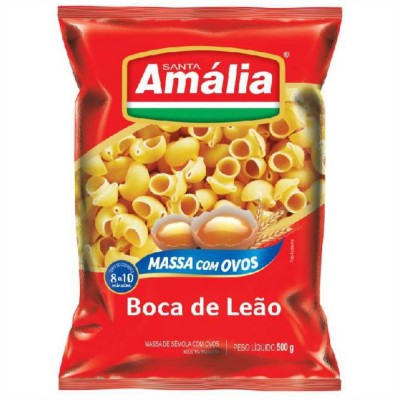 Macarrão Santa Amália Boca De Leão C/Ovos 500gr