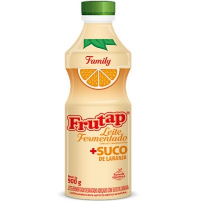 Leite Fermentado Frutap Fam Suco Laranja 850gr