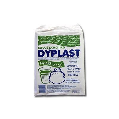 Saco Para Lixo Azul Dyplast 100l 25x5un