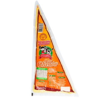 REQUEIJAO MIRAELLA SABOR CHEDDAR 400GR