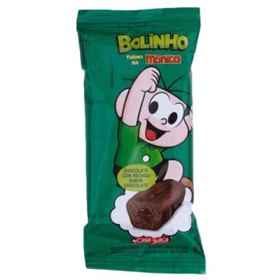 Bolinho Casa Suica Turma da Monica Chocolate 40gr