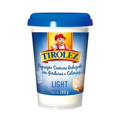 Requeijao Tirolez Light 200gr