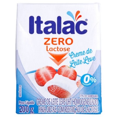 Creme De Leite Italac Zero Lact 200gr