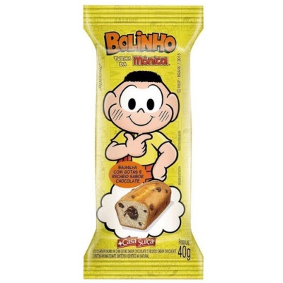 Bolinho Turma da Monica Baunilha com Gotas de Chocolate 40g