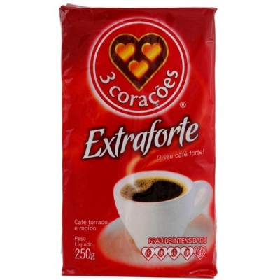 Cafe 3 Coracoes Extra Forte Vacuo 250gr