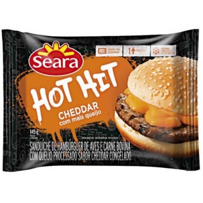 Sanduiche Hot Hit Cheddar Seara 145gr