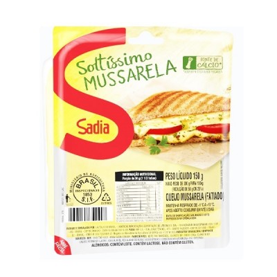 QUEIJO MUSS SADIA FATIADO 150G