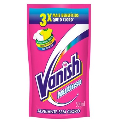 Vanish Alvejante S Cloro Pink Refil 500m