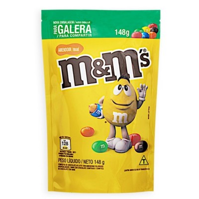 Chocolate M&Ms Ao Leite Com Amendoim Sache 148g