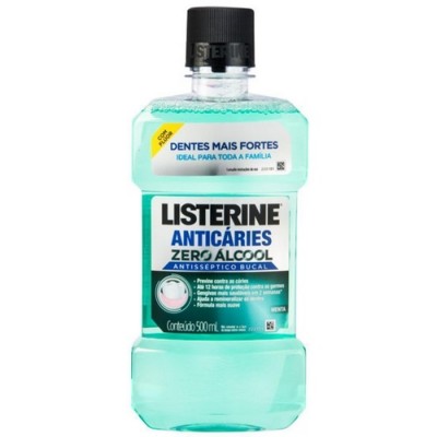 Enchagante bucal Listerine Anticaries Zero 500ml