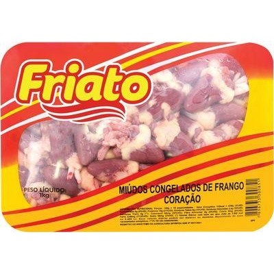 Coração de Frango Friato Congelado Bandeja Aprox.1Kg