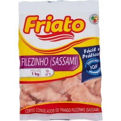 Filezinho de  Frango Friato IQF Congelado Aprox.1Kg