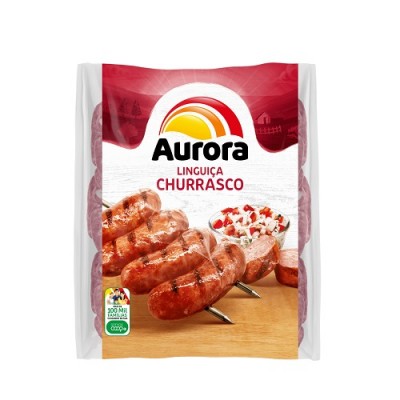 Linguica Carne Aurora Suina Churrasco 700g