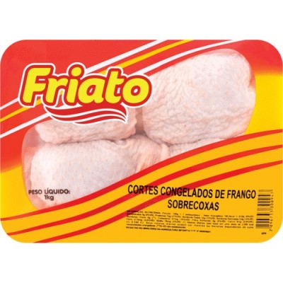 Sobrecoxa de Frango Friato Congelado Bandeja Aprox.1Kg