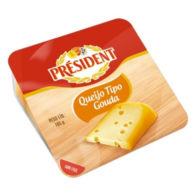 QUEIJO GOUDA PRESIDENT FRAC 160GR