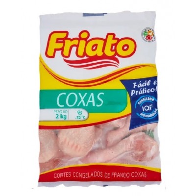 Coxa de Frango Friato Congelado IQF Aprox.2kg