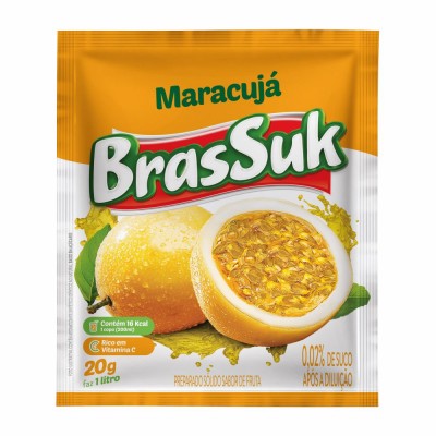 Refresco Em Pó Brassuk Maracujá 20gr